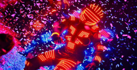 Robôs de LED: Uma atração diferente para o seu evento