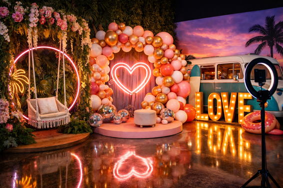 Locação de Instagramáveis: Destaque Visual e Experiência para Eventos