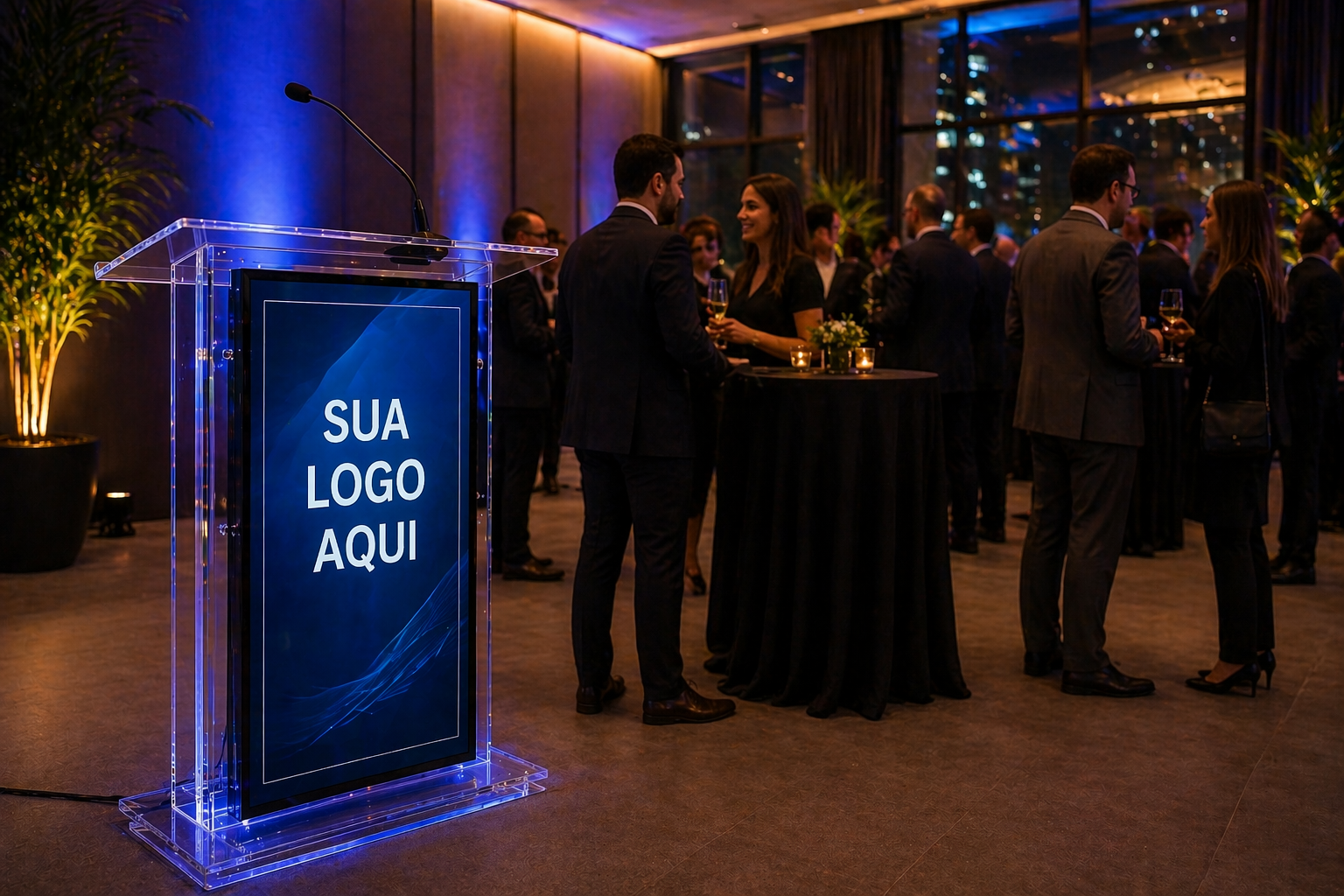 Locação de Púlpito Digital: destaque e impacto no seu evento