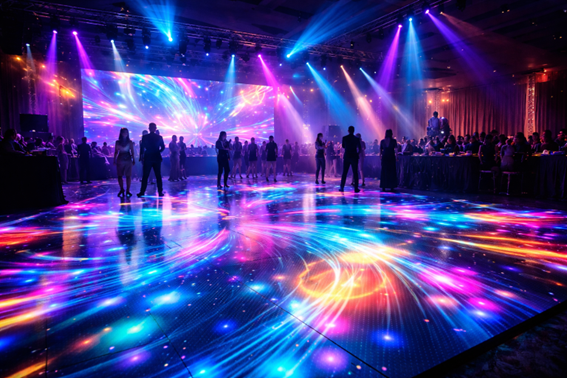 Piso de LED: inovação, impacto visual e tecnologia para eventos