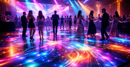 Pista de dança de LED: como escolher, montar e evitar erros no seu evento