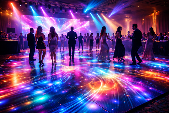 Pista de dança de LED: como escolher, montar e evitar erros no seu evento