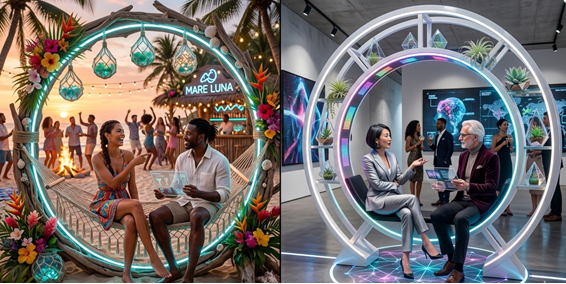 Locação de balanço de LED para festas: como criar momentos marcantes e cenários únicos