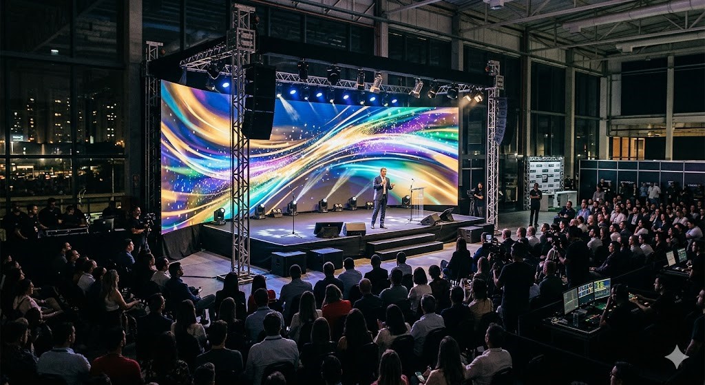 Alugar Painel de LED em São Paulo e Montagem de Palco: Guia Completo para Eventos Profissionais