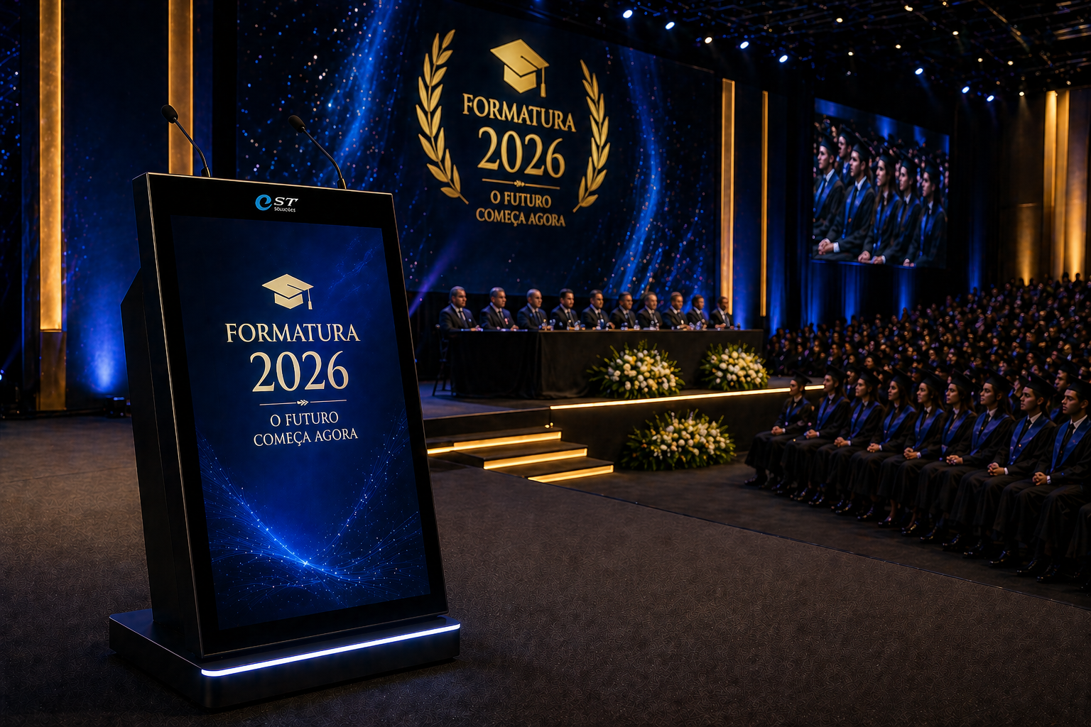 Alugar Púlpito Digital: o detalhe que transforma seu evento