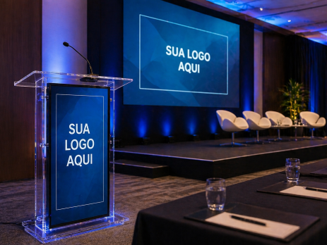 Locação de Púlpito Multimídia: mais tecnologia e autoridade para sua apresentação